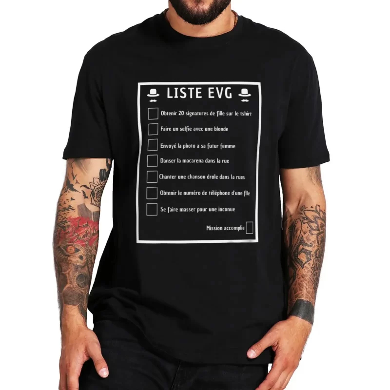Men'S Grooming List - Liste EVG Bachelor Party T Shirt