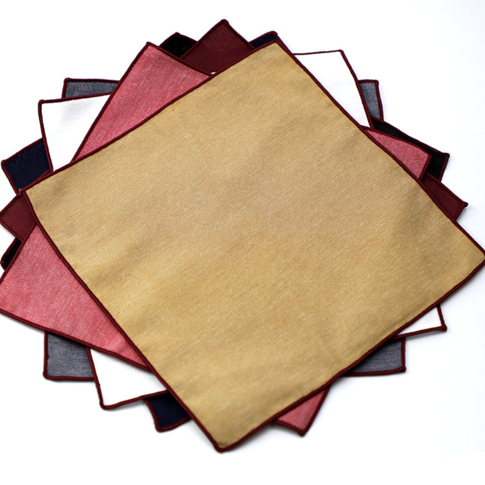 Solid Striped Brown Pocket Squ - đánh giá và giá Men'S Grooming For Wedding