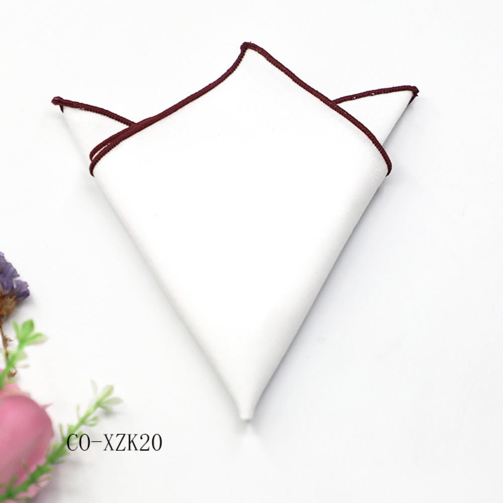 Solid Striped Brown Pocket Squ - đánh giá và giá Men'S Grooming For Wedding