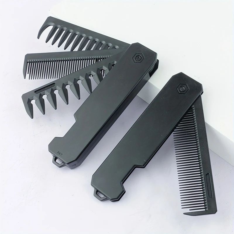 3-in-1 Folding Beard Comb for  - đánh giá và giá Mens Grooming Box
