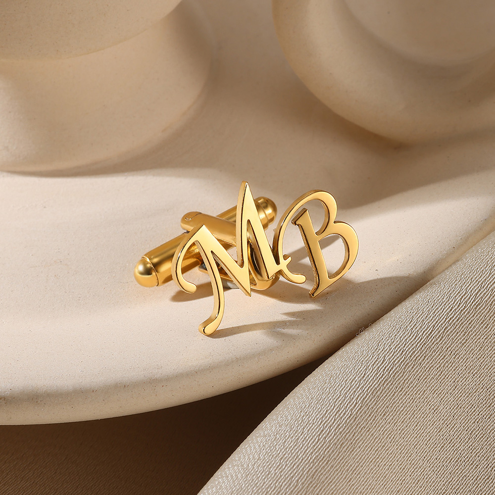 Customized Initial Letter Cuff - đánh giá và giá Men'S Grooming For Wedding