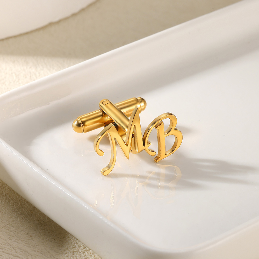 Customized Initial Letter Cuff - đánh giá và giá Men'S Grooming For Wedding