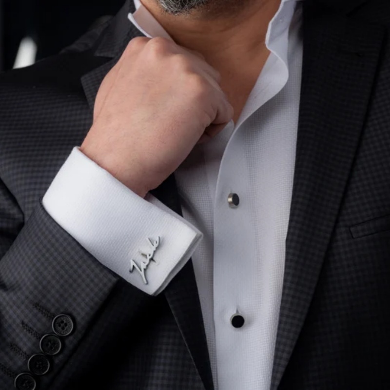 Custom Name Cufflinks 18K Gold - đánh giá và giá Men'S Grooming For Wedding