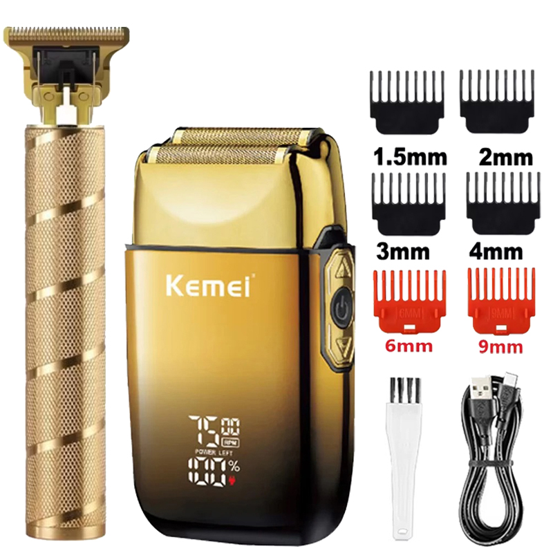 Kemei KM-TX10 T9 Hair Trimmer  - đánh giá và giá Mens Grooming Box